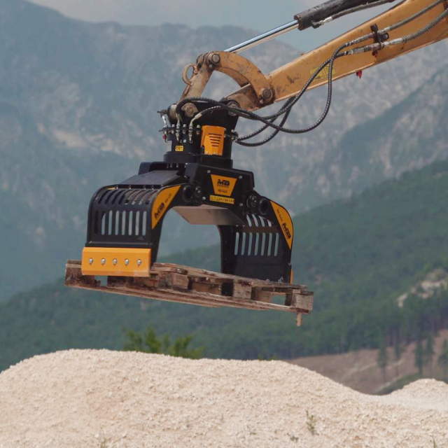 sorting demolition grapple mb crusher