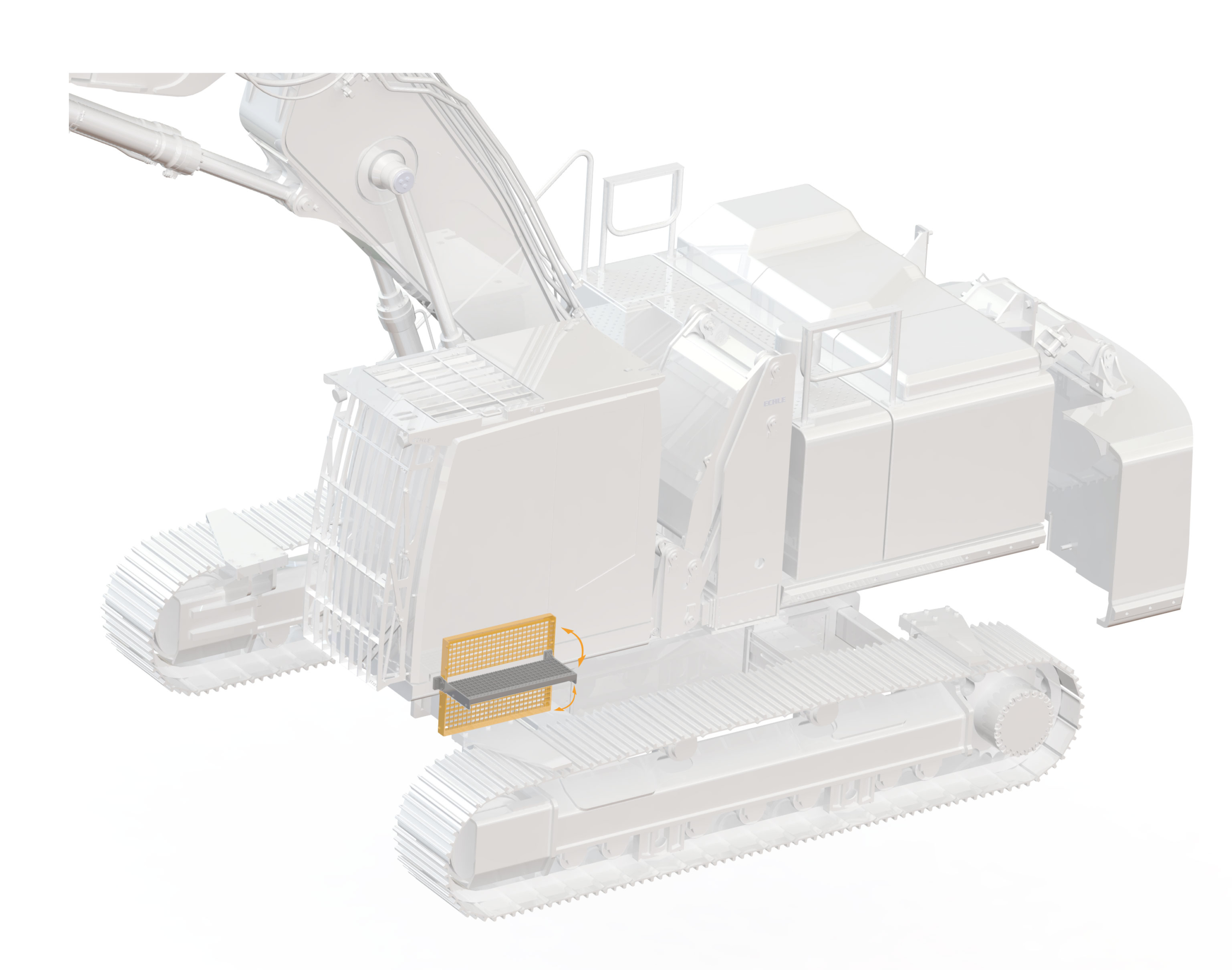 Trittstufe für Bagger