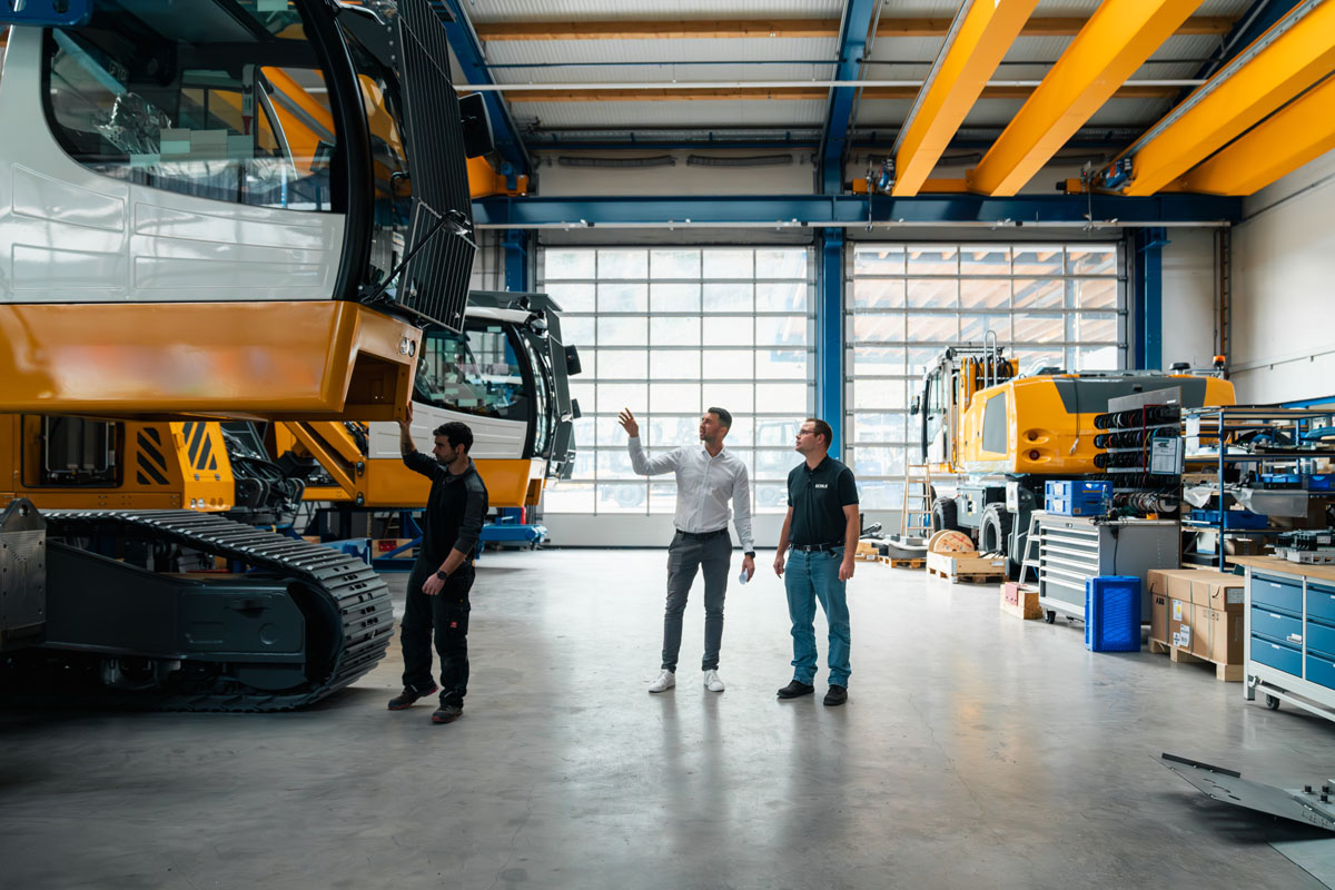 Elektrifizierung von Baumaschinen bei ECHLE