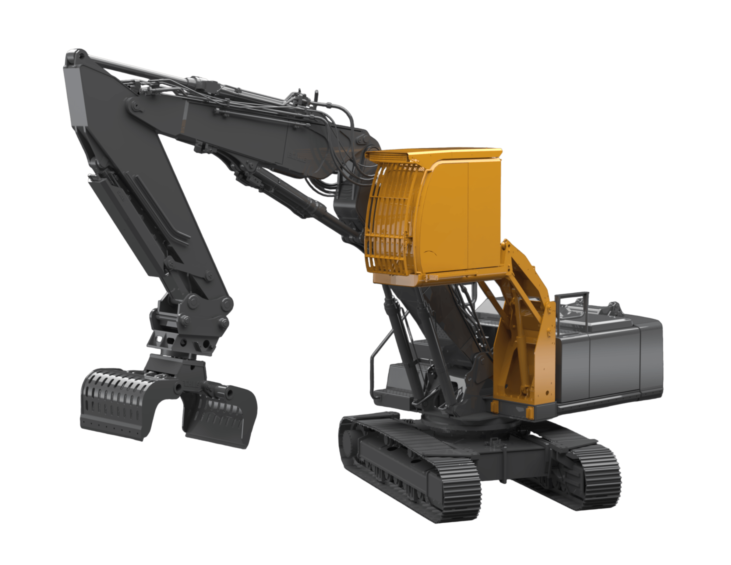 hubkabine bagger echle ausgefahren