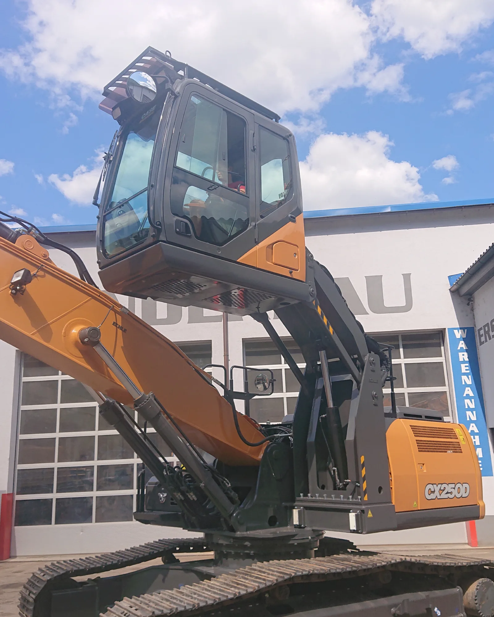 bagger echle case cx250d hubkabine