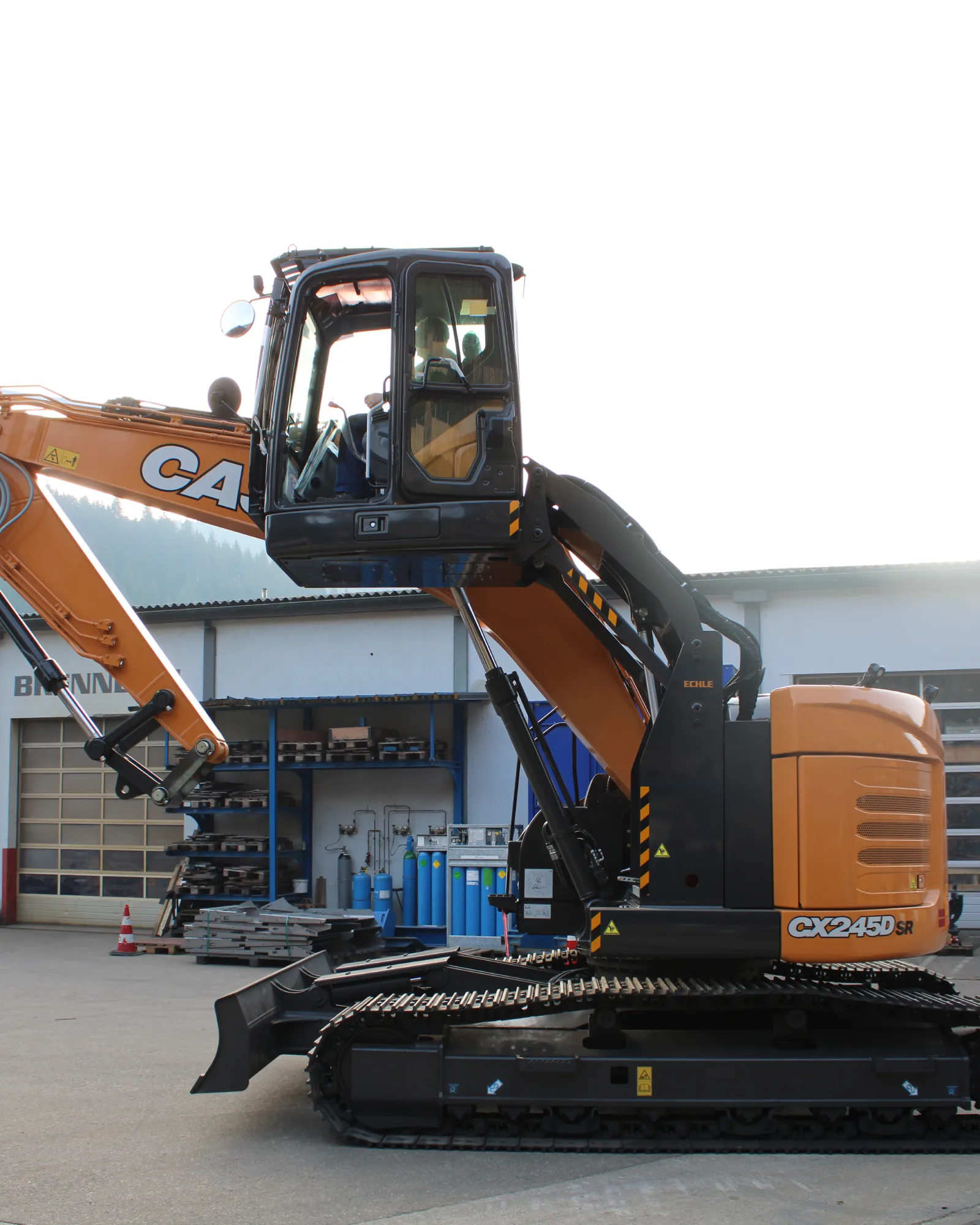 bagger echle hubkabine case cx245d sr