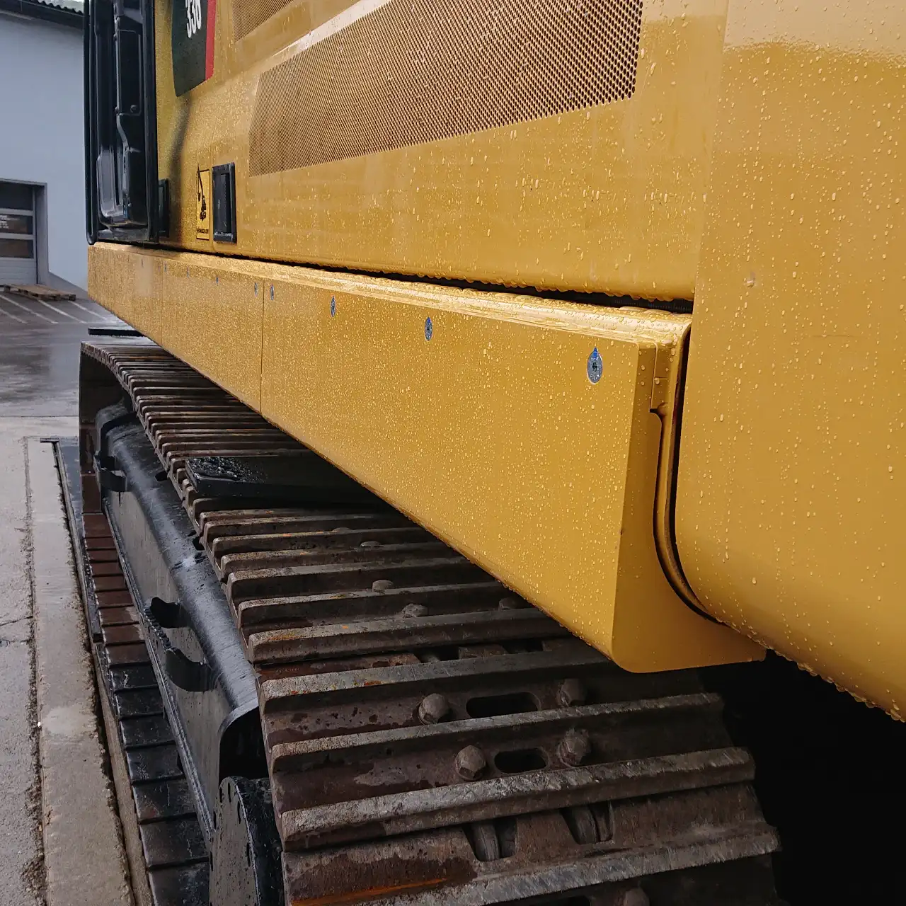 bagger rammschutzprofil oberwagen